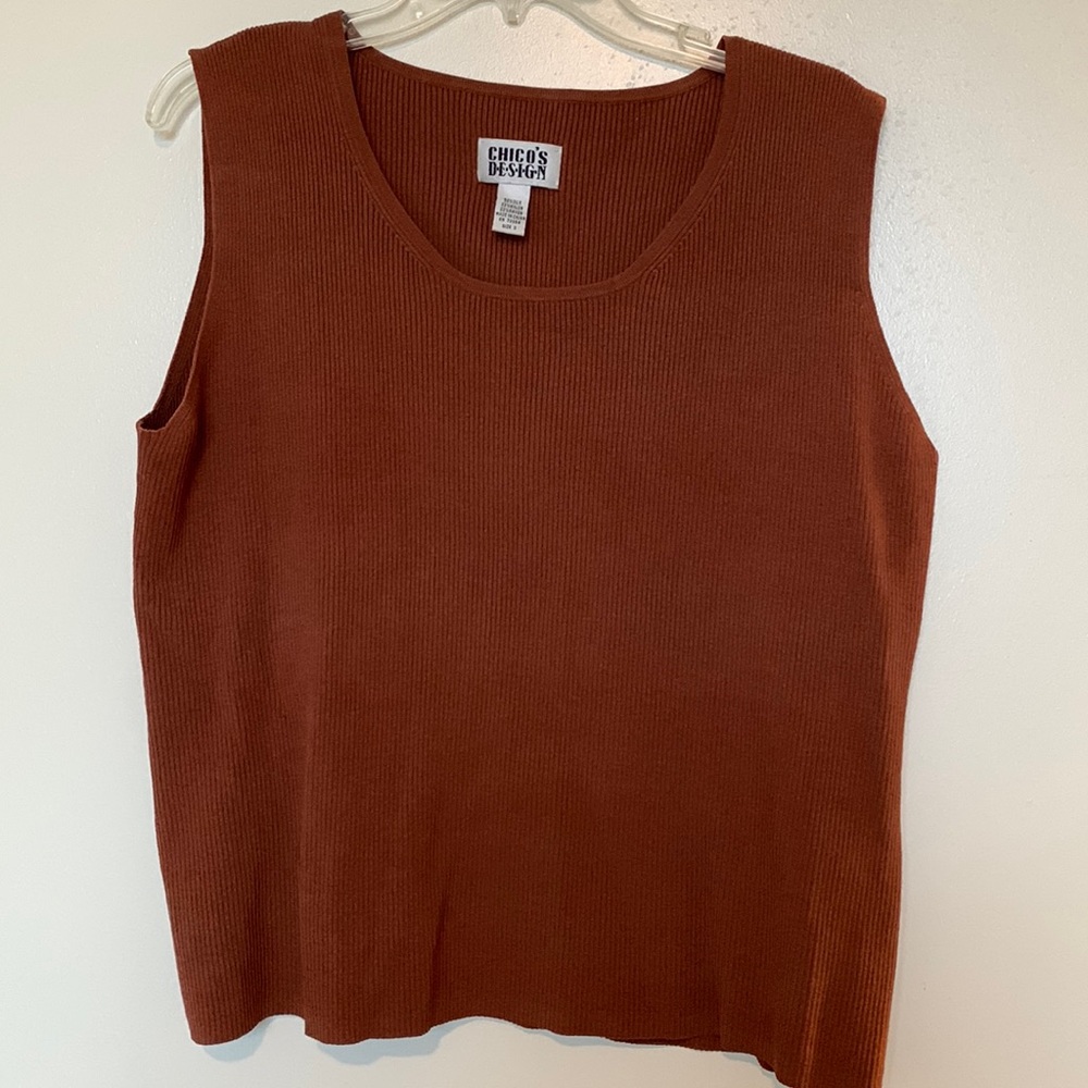 Chicos vintage brown sweater vest tank